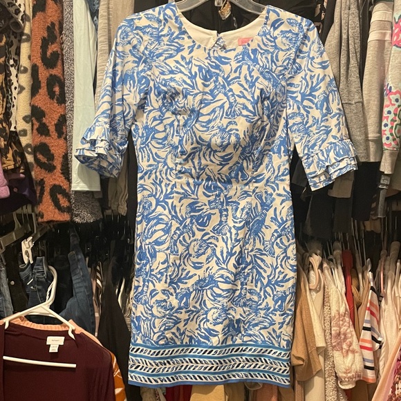 Lilly Pulitzer Dresses & Skirts - Lilly Pulitzer Blue and White Dress